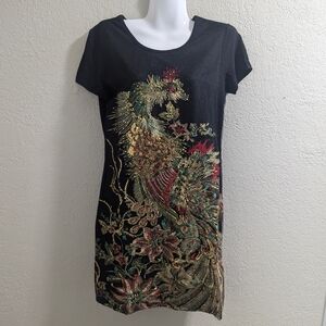 ILian YiYi Gold embroidered Phoenix dress